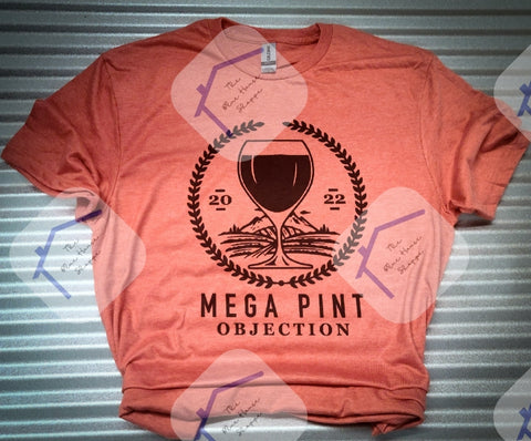 Mega Pint OBJECTION Blue House Tee - Order Here to Reserve Your Desired Color & Size Selection