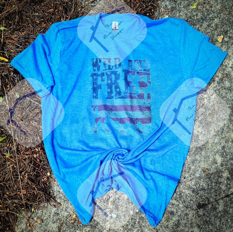 Wild & Free Blue House Tee - Order Here to Reserve Your Desired Color & Size Selection